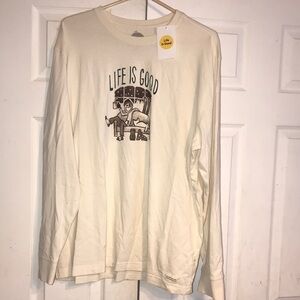 NWT Men’s Life is Good Cream Tee